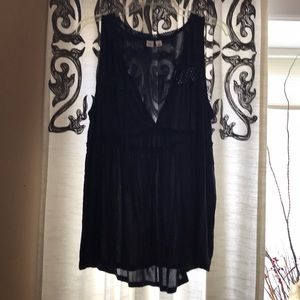 Navy blue Flowy tank top